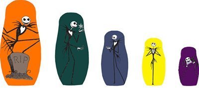 Childrens Toyshop  Toys : Nightmare Before Christmas 2005 Nesting Dolls