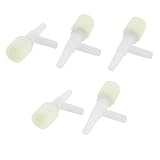 uxcell エアーバルブ　プラスチック製　水槽ポンプ　エアバルブ　チューブコネクタ　4mm　5個