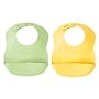 Kiddopotamus Bibbity Rinse And Roll Bib Green & Yellow 2-Pack