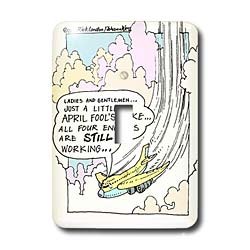 Londons Times Funny Science Cartoons - Aviation April Fools Jokes - Light Switch Covers - single toggle switch