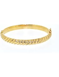 14K Yellow Gold Fancy Bangle