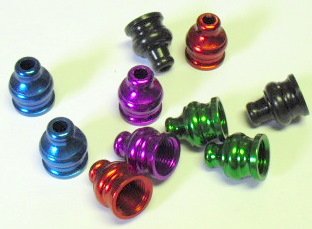 TWO - Replacement Anodized Aluminum Pipe Mouthpieces (BLACK) (Pyramid Style)