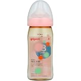 ピジョン 母乳実感哺乳びんプラスチック240ml ドット柄