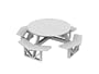 Park Octagon Table 53 inches Frame Color: White