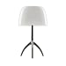 Lumiere Small Table Lamp ( New Version ) Size: Small, Finish: Black Chrome, Shade Color: Polished White