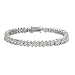Eve's Addiction Sterling Silver Marquise Cut Diamond CZ Tennis Bracelet