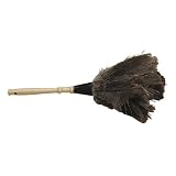 Wilen Professional H28218 Feather Duster, 18 in., With Hardwood Handle/Gray Ostrich Feathers