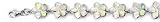 Lab Opal Bracelet STERLING SILVER .925 White Flower