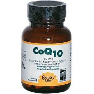 Country Life CoQ10, 60 mg. Vegetarian Capsules, 60-Count
