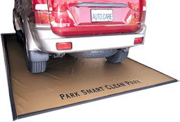 Park Smart Clean Park Garage Mat, Gold 7.5