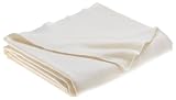 Review Faribault Mills PURESBONEQUR1EN / Faribault Mills Pure And Simple 100% Wool Queen Blanket, Bone White