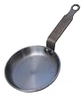 DeBuyer Mineral B Element Grill Iron Frypan, 4.7-Inch Round