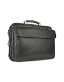 Review Chiarugi  / Chiarugi Men's Italian Leather Laptop Briefcase Black