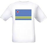 ARUBA - ARUBAN FLAG - Flag-series - White T-shirt