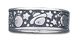 Solid Sterling Silver Cosmic Band Ring