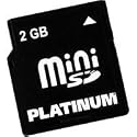 Platinum Mini-SD 2Gb Secure Digital Speicherkarte (original Handelsverpackung)