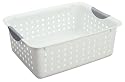 Sterilite 16248006 Ultra Basket with Titanium Inserts, White, 6-Pack