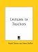 Book Lectures to Teachers