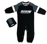 Seattle Seahawks Romper with Knit Hat