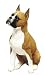 BOXER DOGS ORIGINAL SANDICAST FIGURINE Sculpture New!