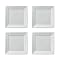 Set of 4 Square Appetizer Plates - 6"