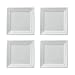 Set of 4 Square Appetizer Plates - 6"