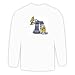 Long Sleeve T-shirt with having, water, bath, duck, chicken, barnyard, pump, animal, farm