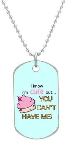 Cute as a Cupcake - Custom Dog Tag Necklace
