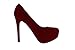 Women's Qupid High Heel Almond Toe Platform Classic Stiletto Pump Shoes