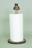 Black Bear Lodge Paper Towel Holder Stand Kitchen Decor