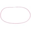 Rubber Cord Necklace Pink 20"