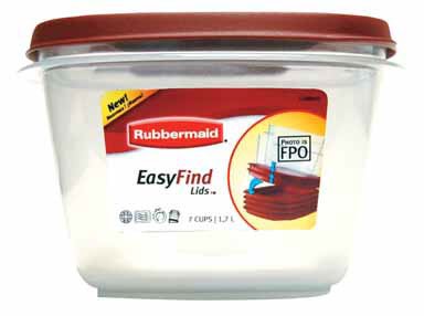 Rubbermaid 7J6700CHILI Easy-Find Lids Food Storage Containers