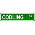 CODLING Street Sign ~ Fishing ~ Great Fish Sign for your Lodge, Gameroom, Basement, Garage, Barn