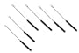 Swissmar Set of 6 Meat Fondue Forks, Dark Wood Handles