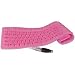 Air Touch 109-Key USB-PS/2 Foldable Keyboard (Pink)