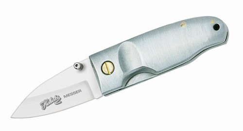 Herbertz-Couteau de Poche HERBERTZ Canif 241307 - Lame Acier Inox - Manche 7 cm Gris