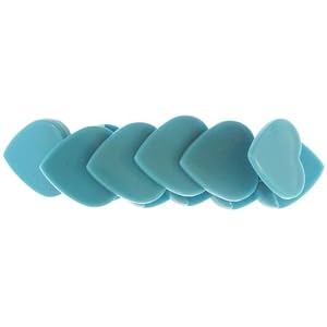 Acrylic Stretch Hearts Bracelet In Turquoise