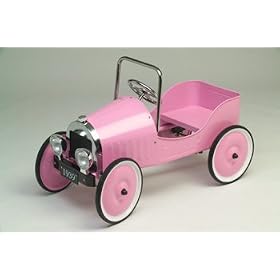 PINK JALOPY SEDAN PEDAL CAR - Nostalgic design, wonderful reproduction of the classic... by HomeLifeShopping