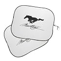 Ford Mustang Window Sunshades with Running Pony Set of 2