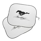 Ford Mustang Window Sunshades with Running Pony Set of 2