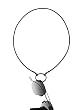 La LOOP&reg; Black Stretch Cord Eyeglass Necklace - Never Lose Your Glasses Again