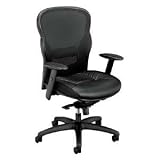 Vl700 series executive high back swivel/tilt chair, black leather/mesh / BSXVL701ST11 / Sold as 1 Each / Mfr Part # VL701ST11