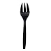 NorthWest Enterprises B9F-100 Heavy Duty Plastic Serving Fork, 9" Length, Black (Case of 100)