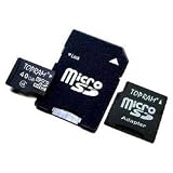 TOPRAM 4GB microSD microSDHC Memory Card with 2 Adapter - TRmicroSD4G2A