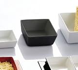 Black Fortune 3 1/2 Square China Tasting Bowl 48/CS