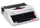 Olivetti MS25SP Model MS 25 Premier Plus Portable English/Spanish Manual Typewriter (12667X), 44 Keys & 88 Symbols, Variable Line Space