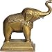 Animal Figurine of Elephant in Metal Indian Collectibles Length: 6.5 inches Width: 6 inches