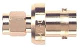 Pomona SMA Male To BNC Female Adapter, Gold Plated
