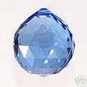 30mm Vintage Crystal Blue Feng Shui Ball