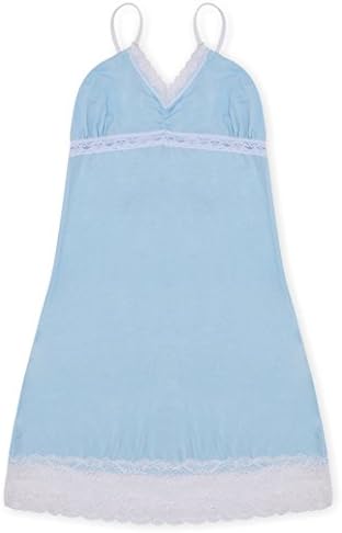 cheekfrills Women's Salad Chemise, Baby Blue, M